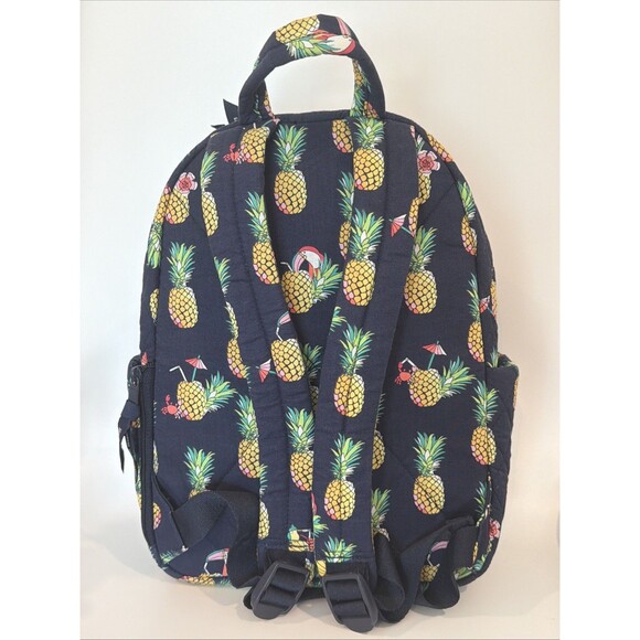 VERA BRADLEY Mini Backpack Purse Toucan Party Pineapples Small Bookbag Quilted main image 6